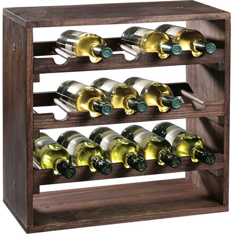Weinregal, Regal mit Regalen für 15 Flaschen mit der Möglichkeit, ein großes Modul zu schaffen - Kesper