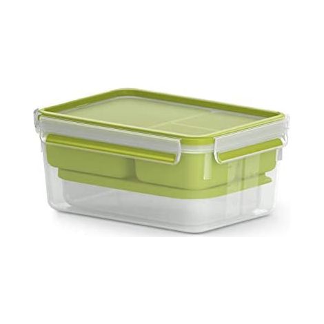 EMSA CLIP & GO XL Táper 2,3 L Verde, Transparente 1 pieza(s)