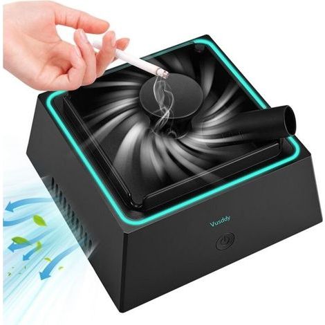 Rauchabsorbierender Aschenbecher, intelligenter elektronischer geruchsneutraler Aschenbecher, elektrischer Aschenbecher mit Luftreiniger (1/5)