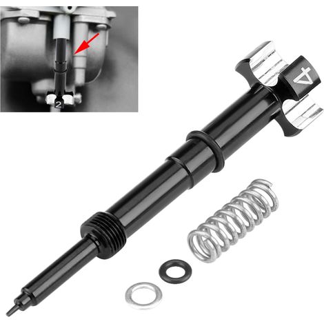 Gemischschraube für Keihin FCR FCRMX Vergaser, schwarzes Tuning-Kit für Suzuki, kompatibler Gemischschraubensatz. (1/5)