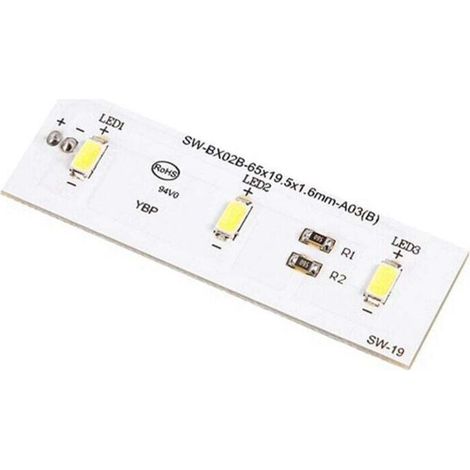Plaque Éclairage LED pour Réfrigérateur Compatible ZBE2350HCA Lot de 2 Pièces (1/4)