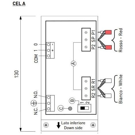 Ditec CELA - Boîtier raccordement des photo-cellules - 80mA 24V