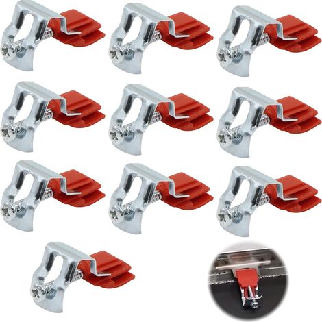 Soportes/clips de montaje para fregaderos de cocina – Soportes ajustables con clip para fregaderos de cocina, paquete de 10 unidades, dimensiones 50 x 25 x 18 mm (1/5)