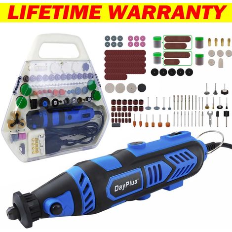 252pcs Rotary Multi Tool Set Dremel Compatible Accessories Mini Drill Hobby Case (1/5)