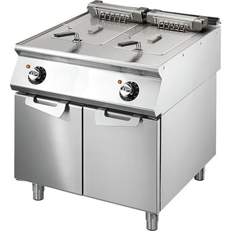 Friteuse électrique, capacité 2x 15 litres - VIRTUS (1/2)