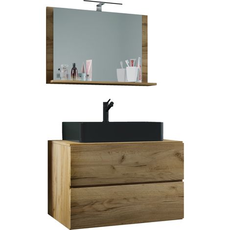 Muebles de baño de lavabo de 3 piezas Lendas 80 cm M 124x80x52 - VCM