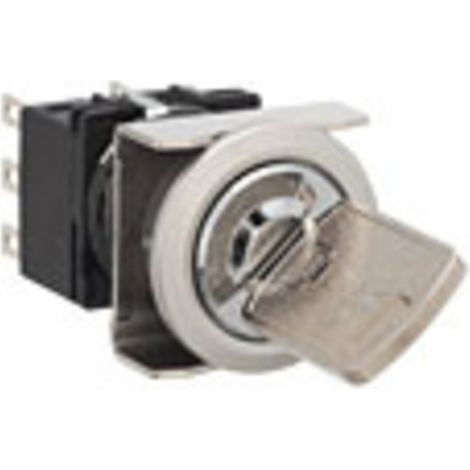 Idec LB6MK-2T6B LB6MK-2T6B Schlüsselschalter 250 V 5 A 1 x Aus/(Ein) 1 x 90 ° IP65 1 St.