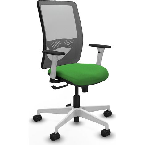 Fauteuil de bureau piqueras y crespo Zulema blanc mousse découpée (1/2)