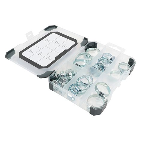 TIMCO Hose Clips Mixed Tray - 25pcs (1/2)