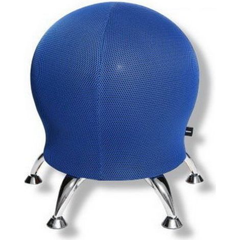 Topstar Wellnessstuhl / Sitzball / Hocker SITNESS 5 Stoff blau Chrom (1/2)