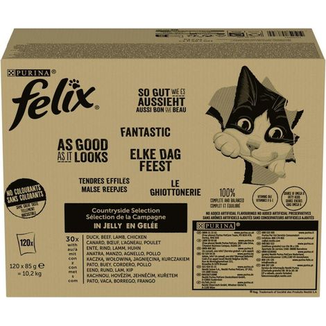 Purina Felix Landhaus Auswahl Feuchtfutter für erwachsene Katzen