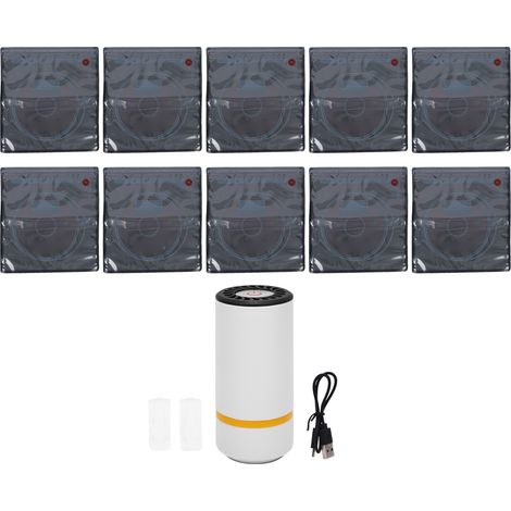 Kit de rangement sous vide pour filaments : 10 sachets étanches à la lumière de 32 x 34 cm avec pompe électrique USB pour filaments de 0,5 à 1 kg