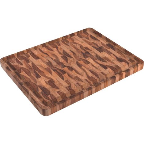 Tagliere in Legno di Teak per Presentazione e Taglio 45 x 34 cm, Churrasco Essencial FSC - Tramontina (1/5)