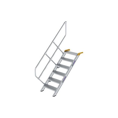 Escalera industrial  peldaños de aluminio  anchura de peldaños