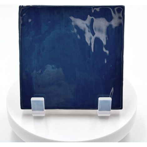 Aelle - Carrelage mur effet zellige bleu 10x10 cm MANACOR OCEAN BLUE - Vendu par boîte de 0,60 m² (1/3)