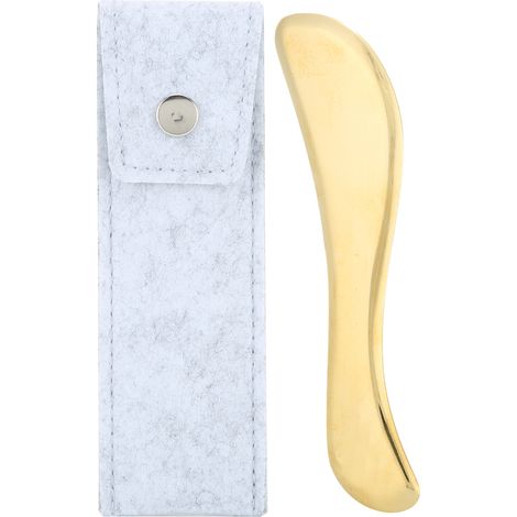 Raclette en laiton pour massage musculaire, outil de gua sha anti-douleur, soulagement des fascias et acupoints (1/5)
