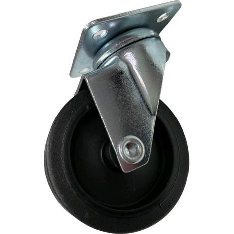 Ruote piroettanti per mobili rotelle Girevoli con Piastra per Carrelli 40 mm Senza Freno NERA (1/5)