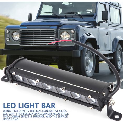 Universeller 60-W-LED-Arbeitsscheinwerfer (8 Zoll), Fernlicht-Nebelscheinwerferleiste für Jeep, SUV, Geländewagen, wasserdicht, 2 Stück (1/5)