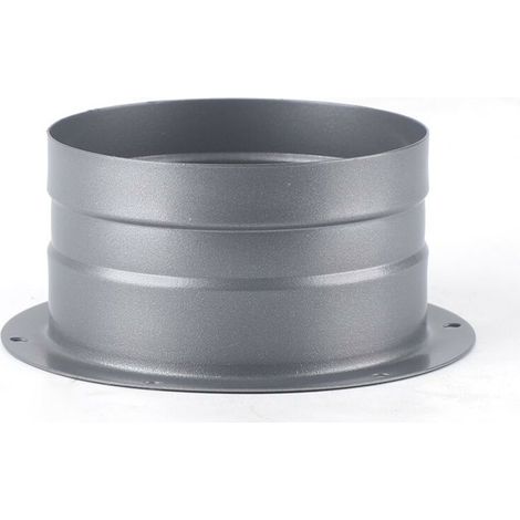 Linghhang – Bride de raccordement pour tuyau de ventilation flexible 100mm – Acier inoxydable résistant aux intempéries – Faible résistance à l'air