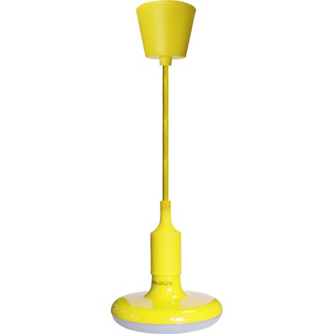 BOMBILLA UFO 15W LED AMARILLA + CABLE TRENZADO (1/5)