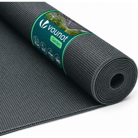 Filet d’Ombrage pour Serre HDPE 90g/m² Filet de Protection DIY Multi-Usage Serre Tunnel Potager Tomates Poulailler Résistant Intemperies Anti UV Installation Facile 1x10m Anthracite (1/5)