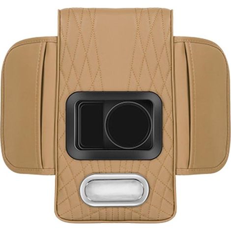 Armlehnenkissen fürs Auto Mittelkonsolenkissen Armlehnenkissen fürs Auto Armlehnenkissen für LKWs Armlehnenkissen für Autos mit Getränkehalter (1/5)