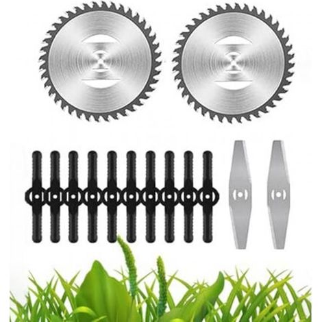 Accessoires pour tondeuses à gazon : lames de désherbage électriques, lames de scie, poignées de tonte télescopiques légères (1/5)