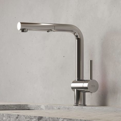 Kronenbach Lima Style Einhebel Küchenarmatur mit schwenkbarem Auslauf, herausziehbare Handbrause mit 2 Strahlarten (1/5)