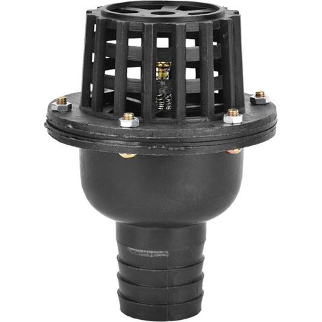 Valvola di ritegno piatta a bassa pressione per pompa dell'acqua, realizzata in PVC nero, per pompa di macchine idrauliche (1,5") (1/4)