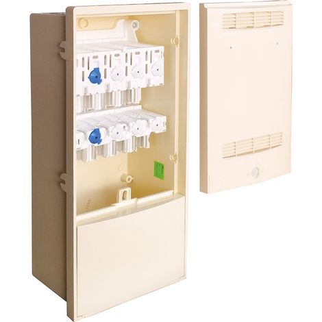 Michaud – Coffret de communication CIBE C100-P100 – Fermeture triangle – Coupure 100A – Fixation sur poteau avec ferrures
