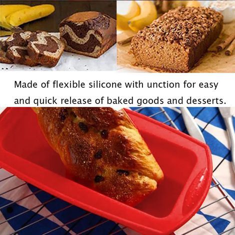 Silikon-Backform-Set, Kuchenform, Tarteform, quadratisch (1/5)