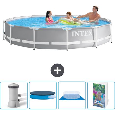Intex Piscine Prism Frame Ronde - 366x76 cm - 5-pièces SCB101 (1/4)