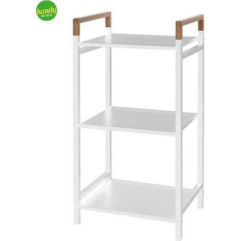 Scaffale Feridras 3 Ripiani Bianco/Bamboo (1/2)