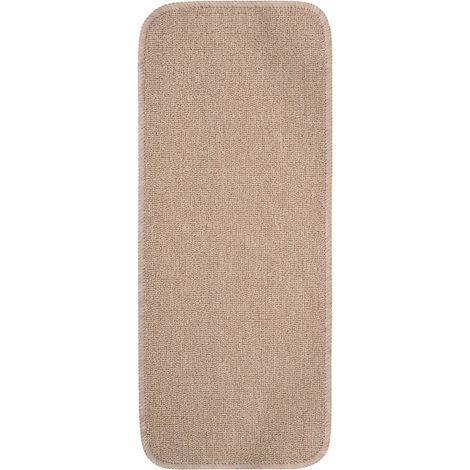 Tapis escalier antidérapants 15 pcs 60x25cm Beige Rectangulaire (1/5)