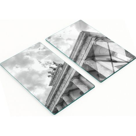 Tableros de cocina de vidrio templado con gr谩ficos de la Puerta de Brandeburgo 2x30x52 cm