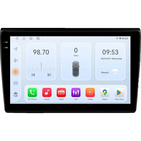 Autoradio, controllo vocale, sistema di navigazione, compatibile con Fiat Bravo 2007-2012, telecamera posteriore QS6 AIPRO (1/2)