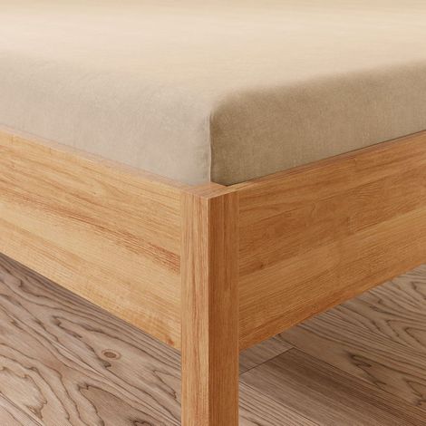 Sábana bajera Dreamy Premium Jersey - Beige Delight - 140x200cm (1/3)