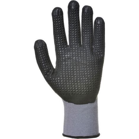 Gants - - DermiFlex Plus A351 - Gris/Noir - Mixte - Excellente dextérité (1/2)
