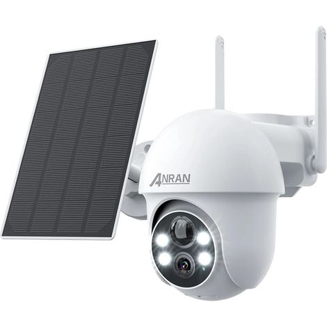 Caméra Solaire, Imagerie HD 5MP, Surveillance à Distance, 5MP Blanc (1/5)
