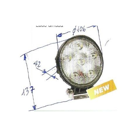 Faro lavoro 6 led 12-24V NEWGARDENSTORE 1350 lumens per trattore agricolo