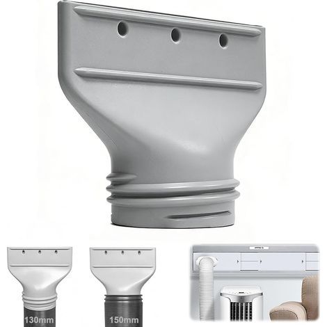 Adaptateur tuyau climatiseur mobile – Raccord plat pour tuyaux 130/150mm – Circulation d'air optimisée – Installation rapide et facile (1/5)
