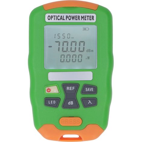 Testeur de câble optique avec compteur de puissance rechargeable -70+10dBm pour maintenance (1/5)