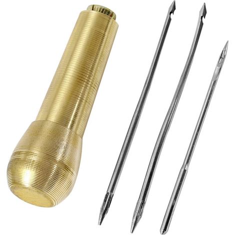 4 Poinçon,Cuivre,Résistant,Aiguille,Réparation Cuir,Chaussure,Maroquinerie,Bricolage (1/5)