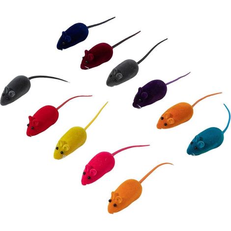 Réaliste Souris Chat Jouet - Sonore et à macher Resistant - pour Intérieur Chats Energy Relief et Chasse Fun (1/5)