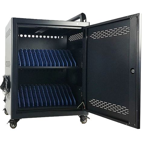Tabletwagen Safecart26+ - 26 Tablets oder Laptops gleichzeitig & mit Timer aufladen (1/5)