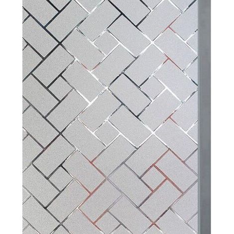 Blickdichte, selbstklebende Fensterfolie, Gittermuster, Sichtschutz 45 x 200 cm (1/5)