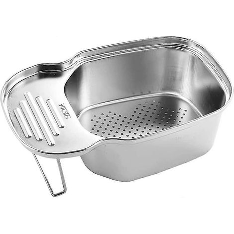 Panier d'évier multifonctionnel d'angle, récupérateur de déchets et de restes alimentaires (1 pièce, argent)