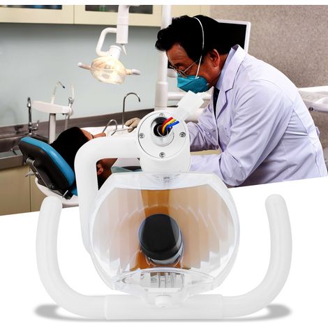 Lampe halogène dentaire carrée de 50 W à lumière froide, adaptée aux plateformes de fauteuils dentaires (1/5)