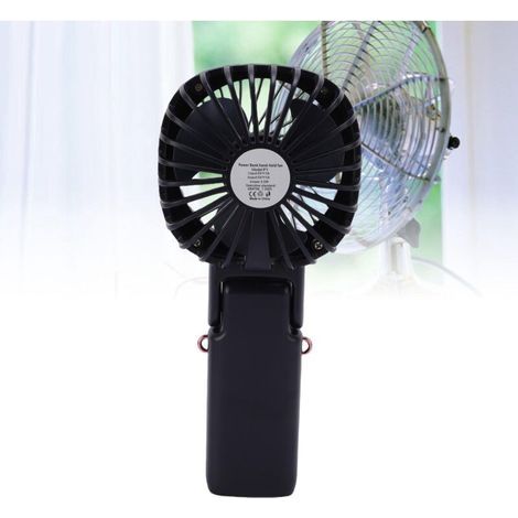 Tragbarer Ventilator mit integriertem 2400-mAh-Akku, verstellbarem Ständer und flexiblem Hals, leise, multifunktional für Reisen, Büro, drinnen und draußen – blau (1/5)