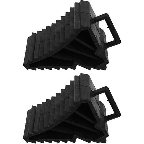 Cales de roue résistantes à la graisse pour réparations de remorques de bateaux et de camping-cars, 18 x 10 x 10 cm, lot de 2 (1/4)
